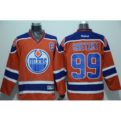 Edmonton Oilers #99 Wayne Gretzky Orange CCM Throwback Stitched NHL Jersey