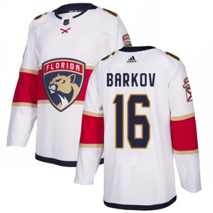 Adidas Florida Panthers #16 Aleksander Barkov White Road Authentic Stitched NHL Jersey
