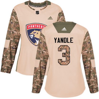 Adidas Florida Panthers #3 Keith Yandle Camo Authentic 2017 Veterans Day Women's Stitched NHL Jersey