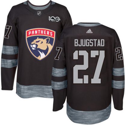 Adidas Florida Panthers #27 Nick Bjugstad Black 1917-2017 100th Anniversary Stitched NHL Jersey