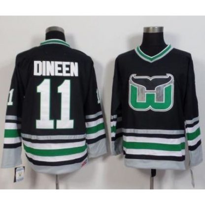 Hartford Whalers #11 Kevin Dineen Black CCM Throwback Stitched NHL Jersey