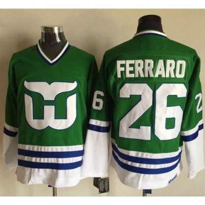Hartford Whalers #26 Ray Ferraro Green CCM Throwback Stitched NHL Jersey