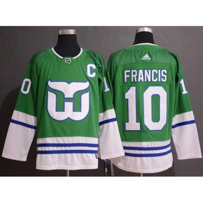 Adidas Hartford Whalers #10 Ron Francis Green Authentic Stitched NHL Jersey