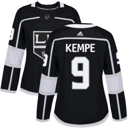 Adidas Los Angeles Kings #9 Adrian Kempe Black Home Authentic Women's Stitched NHL Jersey