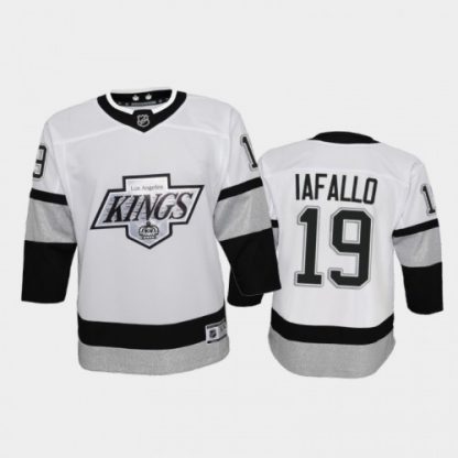 Adidas Los Angeles Kings #19 Alex Iafallo Youth 2021-22 Alternate Game NHL Jersey - White