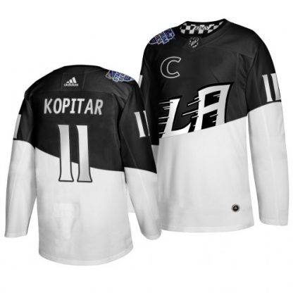 Adidas Los Angeles Los Angeles Kings #11 Anze Kopitar Men's 2020 Stadium Series White Black Stitched NHL Jersey