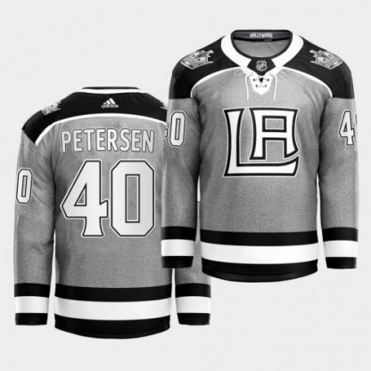 Adidas Los Angeles Kings #40 Cal Petersen 2021 City Concept NHL Stitched Jersey - Black