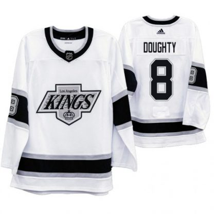 Los Angeles Los Angeles Kings #8 Drew Doughty Men's Adidas 2019-20 Heritage White Throwback 90s NHL Jersey
