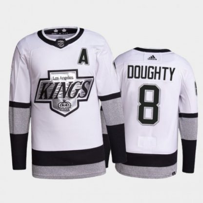 Adidas Los Angeles Kings #8 Drew Doughty Men's 2021-22 Alternate Authentic NHL Jersey - White