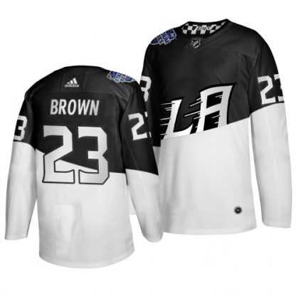 Adidas Los Angeles Los Angeles Kings #23 Dustin Brown Men's 2020 Stadium Series White Black Stitched NHL Jersey