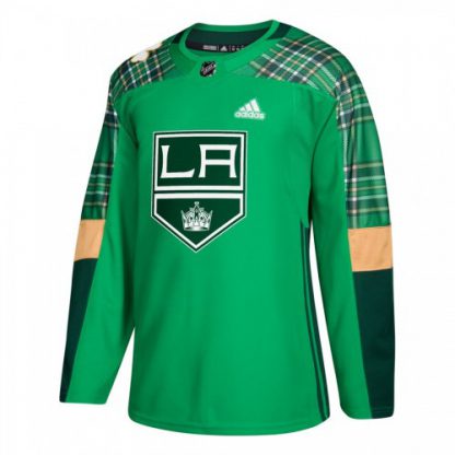 Adidas Los Angeles Kings Blank adidas Green St. Patrick's Day Authentic Practice Stitched NHL Jersey