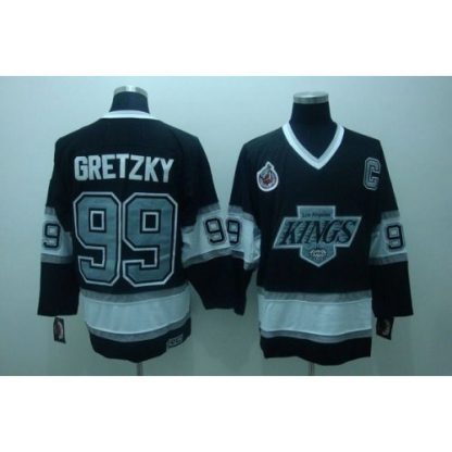 Los Angeles Kings #99 Wayne Gretzky Black CCM Throwback Stitched NHL Jersey