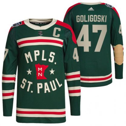 Minnesota Minnesota Wild #47 Alex Goligoski Men's Adidas 2022 Winter Classic Authentic NHL Jersey