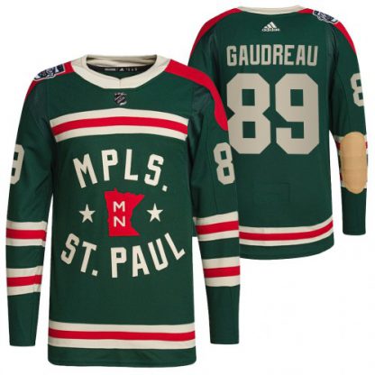 Minnesota Minnesota Wild #89 Frederick Gaudreau Men's Adidas 2022 Winter Classic Authentic NHL Jersey