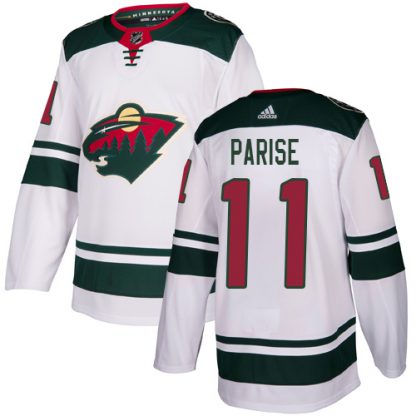 Adidas Minnesota Wild #11 Zach Parise White Road Authentic Stitched Youth NHL Jersey