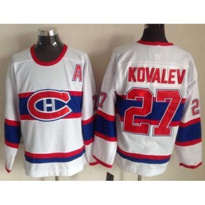 Montreal Canadiens #27 Alexei Kovalev White CCM Throwback Stitched NHL Jersey