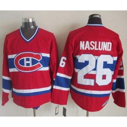 Montreal Canadiens #26 Mats Naslund Red CCM Throwback Stitched NHL Jersey