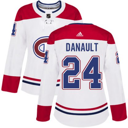 Adidas Montreal Canadiens #24 Phillip Danault White Road Authentic Women's Stitched NHL Jersey