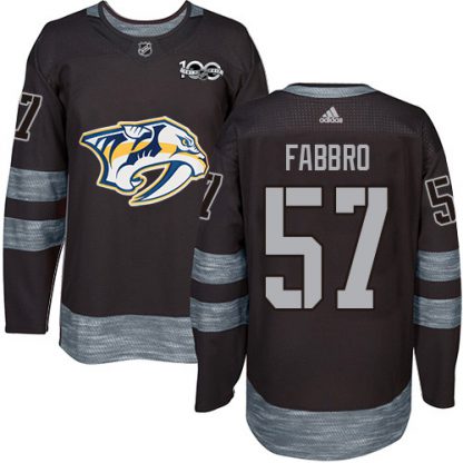 Adidas Nashville Predators #57 Dante Fabbro Black 1917-2017 100th Anniversary Stitched NHL Jersey