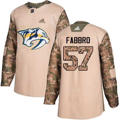 Adidas Nashville Predators #57 Dante Fabbro Camo Authentic 2017 Veterans Day Stitched NHL Jersey