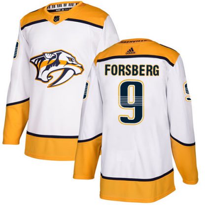 Adidas Nashville Predators #9 Filip Forsberg White Road Authentic Stitched Youth NHL Jersey