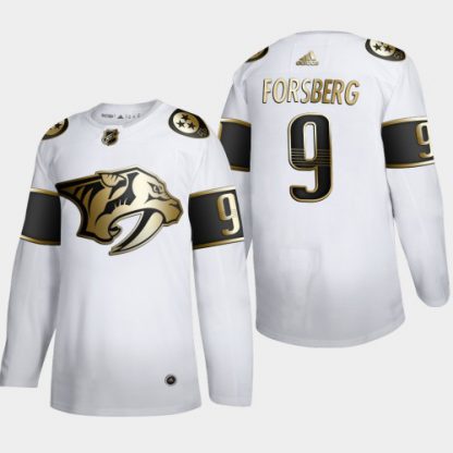 Nashville Nashville Predators #9 Filip Forsberg Men's Adidas White Golden Edition Limited Stitched NHL Jersey