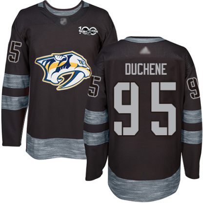 Adidas Nashville Predators #95 Matt Duchene Black 1917-2017 100th Anniversary Stitched NHL Jersey