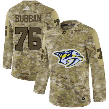 Adidas Nashville Predators #76 P.K Subban Camo Authentic Stitched NHL Jersey