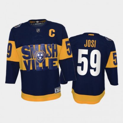 Adidas Nashville Predators #59 Roman Josi Youth 2022 Stadium Series Game NHL Jersey - Navy
