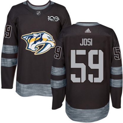 Adidas Nashville Predators #59 Roman Josi Black 1917-2017 100th Anniversary Stitched NHL Jersey