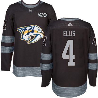 Adidas Nashville Predators #4 Ryan Ellis Black 1917-2017 100th Anniversary Stitched NHL Jersey
