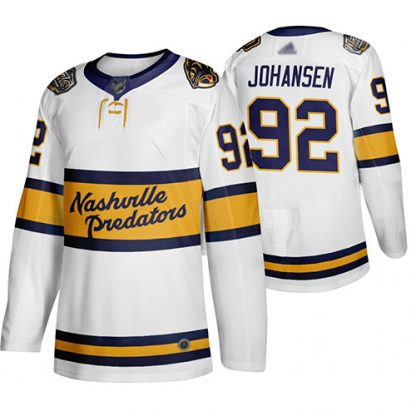 Adidas Nashville Predators #92 Ryan Johansen White Authentic 2020 Winter Classic Stitched NHL Jersey
