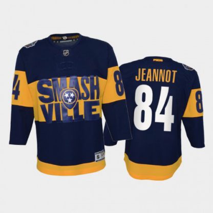 Adidas Nashville Predators #84 Tanner Jeannot Youth 2022 Stadium Series Game NHL Jersey - Navy