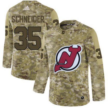 Adidas New Jersey Devils #35 Cory Schneider Camo Authentic Stitched NHL Jersey