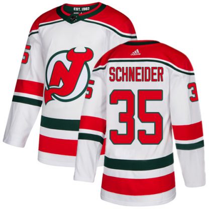 Adidas New Jersey Devils #35 Cory Schneider White Alternate Authentic Stitched Youth NHL Jersey