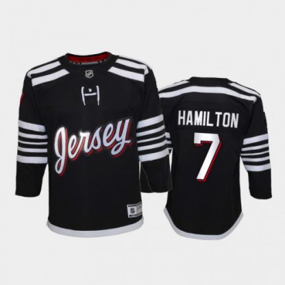 Adidas New Jersey Devils #7 Dougie Hamilton Youth 2021-22 Alternate Game NHL Jersey - Black