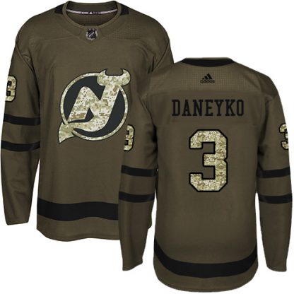 Adidas New Jersey Devils #3 Ken Daneyko Green Salute to Service Stitched NHL Jersey