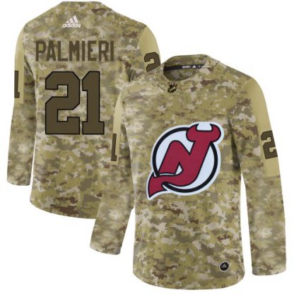 Adidas New Jersey Devils #21 Kyle Palmieri Camo Authentic Stitched NHL Jersey
