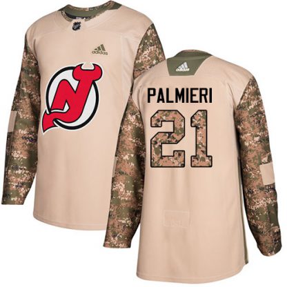 Adidas New Jersey Devils #21 Kyle Palmieri Camo Authentic 2017 Veterans Day Stitched NHL Jersey