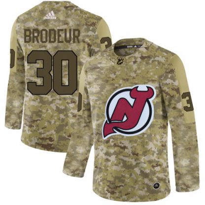 Adidas New Jersey Devils #30 Martin Brodeur Camo Authentic Stitched NHL Jersey