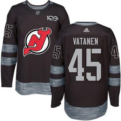 Adidas New Jersey Devils #45 Sami Vatanen Black 1917-2017 100th Anniversary Stitched NHL Jersey
