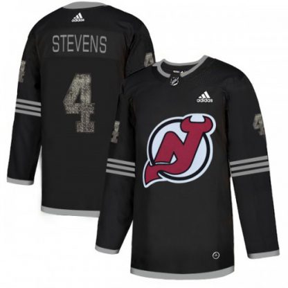Adidas New Jersey Devils #4 Scott Stevens Black Authentic Classic Stitched NHL Jersey