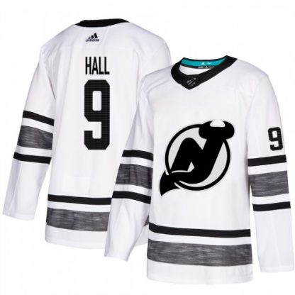 Adidas New Jersey Devils #9 Taylor Hall White Authentic 2019 All-Star Stitched NHL Jersey