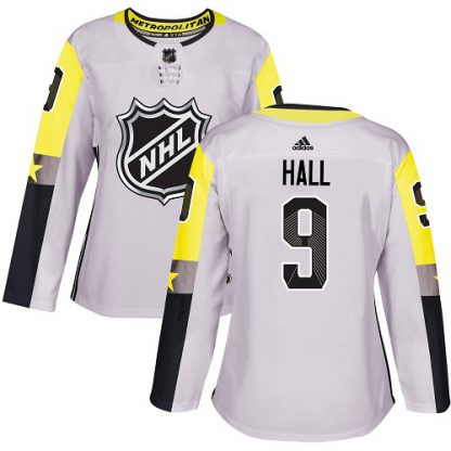 Adidas New Jersey Devils #9 Taylor Hall Gray 2018 All-Star Metro Division Authentic Women's Stitched NHL Jersey
