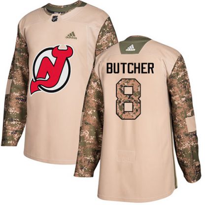 Adidas New Jersey Devils #8 Will Butcher Camo Authentic 2017 Veterans Day Stitched NHL Jersey