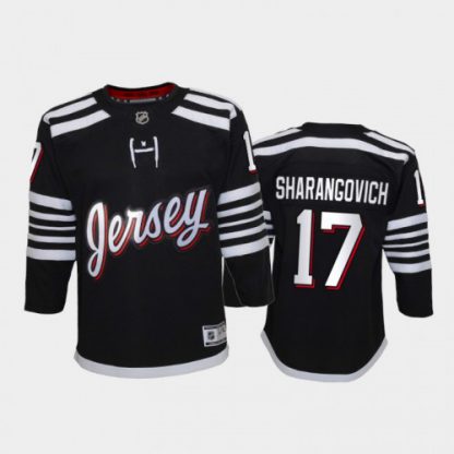 Adidas New Jersey Devils #17 Yegor Sharangovich Youth 2021-22 Alternate Game NHL Jersey - Black