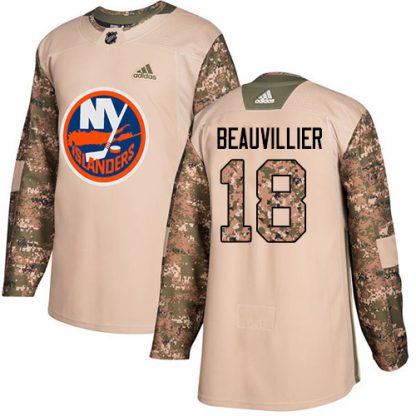Adidas New York Islanders #18 Anthony Beauvillier Camo Authentic 2017 Veterans Day Stitched Youth NHL Jersey