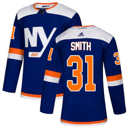 Adidas New York Islanders #31 Billy Smith Blue Authentic Alternate Stitched NHL Jersey