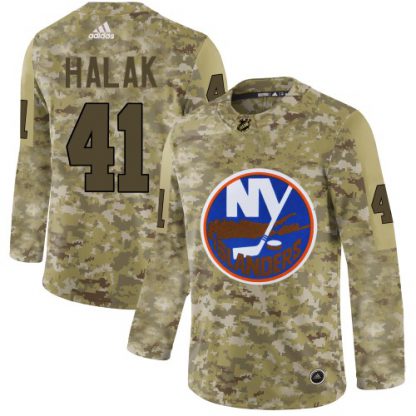 Adidas New York Islanders #41 Jaroslav Halak Camo Authentic Stitched NHL Jersey