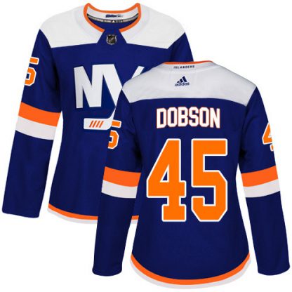 Adidas New York Islanders #45 Noah Dobson Blue Alternate Authentic Women's Stitched NHL Jersey
